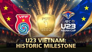 Đội tuyển U23 Việt Nam ăn mừng huy chương đồng và vị thế hạt giống số 1 châu Á